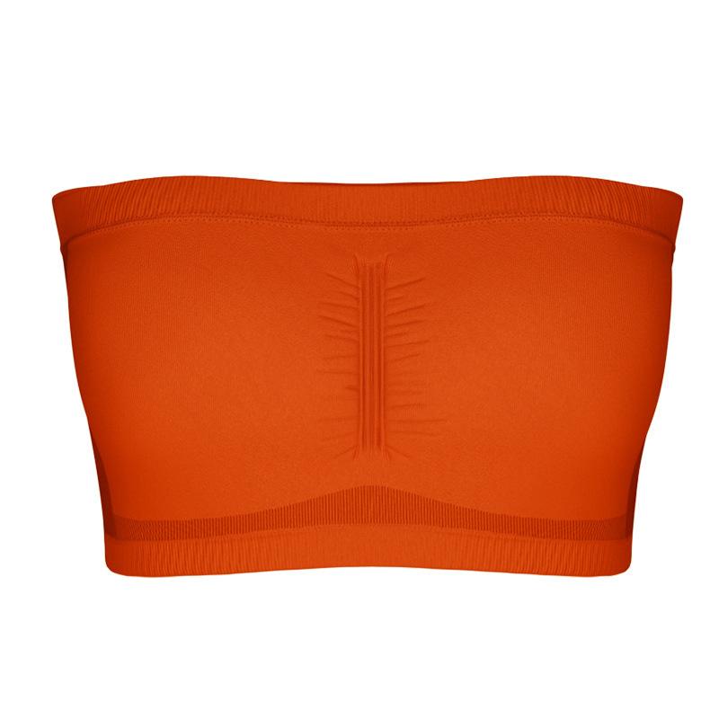 Double-layer extended size strapless chest wrap women's removable chest pad summer one-word thin invisible underwear