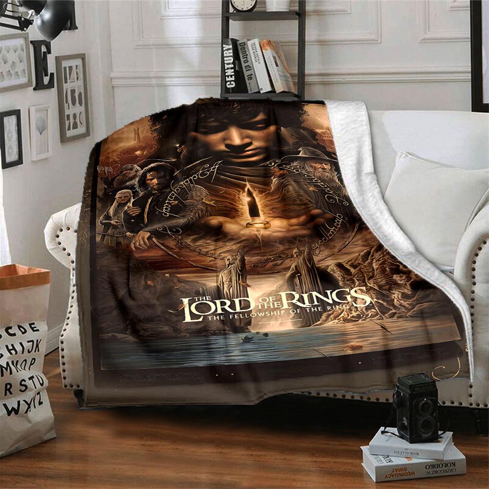 1pc Lord of the Rings Fellowship Blanket Lightweight Flannel Throw for Sofa Bed Travel Camping Livingroom Office Couch Chair1108KK