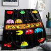 1 st Pac-Man-tryckt flanellfilt, hög kvalitet för alla årstider, heminredning, värme och komfort, perfekt som julklapp
