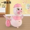 Children'S Electric Bubble Cart, Hand-Pushed Bubble Toys, Light And Music, Cute Duck Bubble Machine Toys
