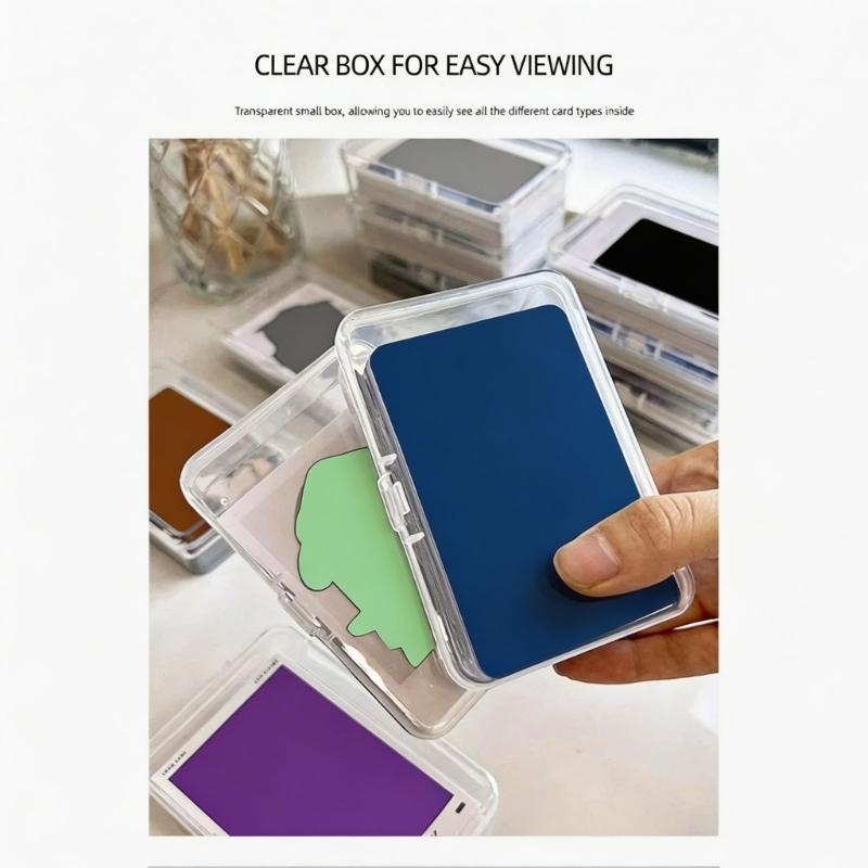 Ensemble de Mini Boîtes de Rangement Transparentes en Plastique, Boîtes de Rangement Rectangulaires en Plastique, Lot de 10 Contenants à Couvercle Articulé pour Tri d'Objets Miniatures pour la Maison, le Bureau, le Voyage