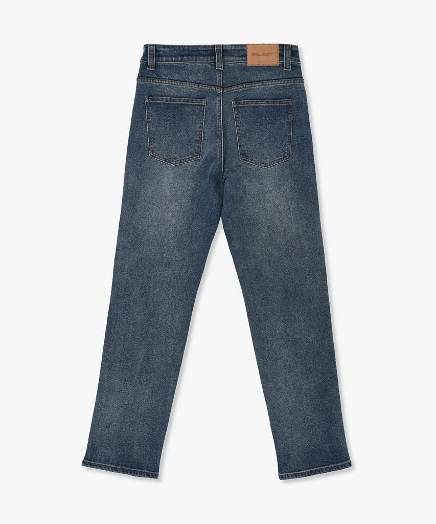 PLAC Straight Elastic Jeans M51 Grey Blue