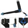 Blue Aluminium Alloy Leather Comfortable Adjustable Length Bow Trigger Wrist Strap Archery Release Aid