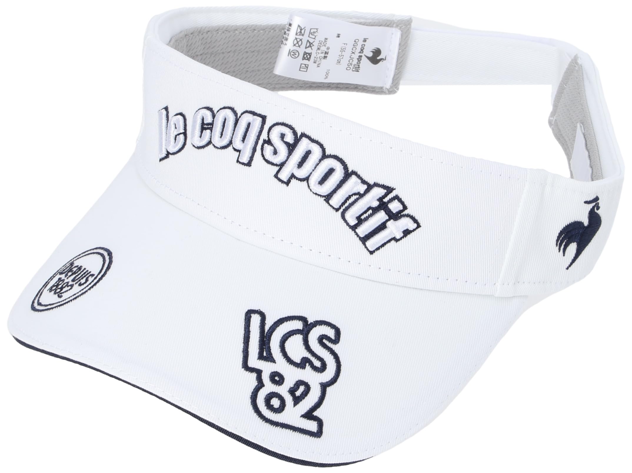 

Coq Sportif Visor Classic Logo Design Twill Солнцезащитный козырек UV Care Golf QGCXJC50 WH00 [Le Golf] Женский (белый)