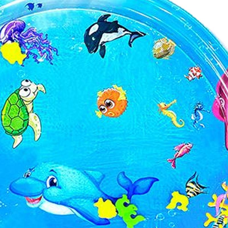 

Cat Water Sensory Play Mat Cat Sensory Water Fish Mat Puppy Toddler Interactive Toy Inflatable Pad with Air Pump for Sofa Floor CN