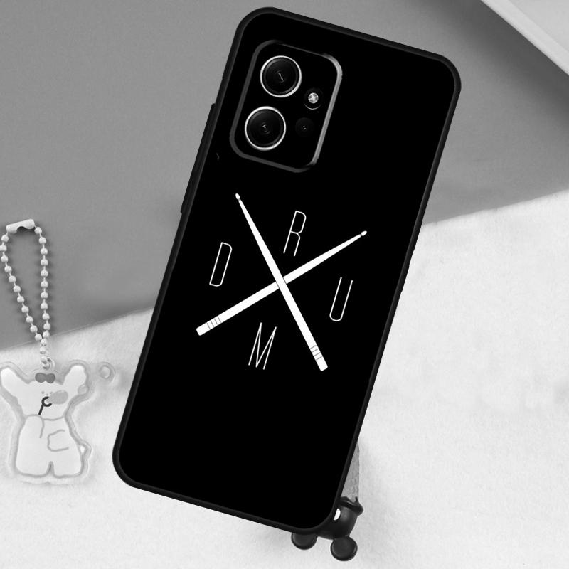 Musical Instrument Drum Case For Xiaomi Redmi Note 13 9 10 11 12 14 15 Pro Plus Cover For Redmi 15 C 14C 10C 12C 13C