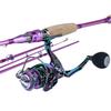 SOUGAYILANG 2.1M Fishing Rod and Reel Baitcasting Combos or Spinning Combos High Quality Cork Handle Fishing Pole and High Speed Fishing Wheel
