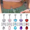 Stainless Steel Belly Piercing Jewelry Exquisite Heart Bow Belly Button Rings For Women Girls  Navel Ring Body Jewelry