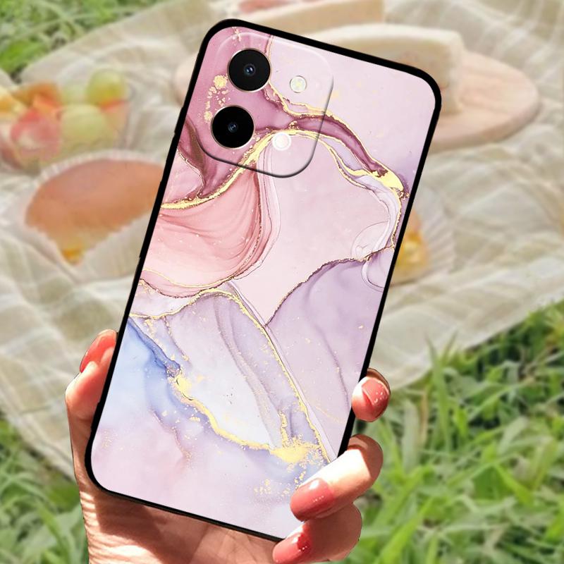 Case For Vivo Y28 4G Back Cover Anti-Falling Phone Shell For VIVO Y28 Fashion Fundas Non-slip Cartoon Soft Silicone Phone Bumper