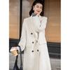 Mokana Women's Elegant Long Wool Blend Coat