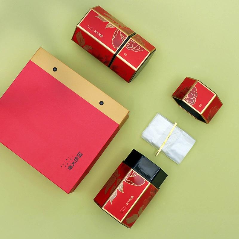 Hexagon Tea Storage Containers Tea Tins Food Storage Container Candy Jar Cans for Tea Coffee Herb Sugar Spices A0KF