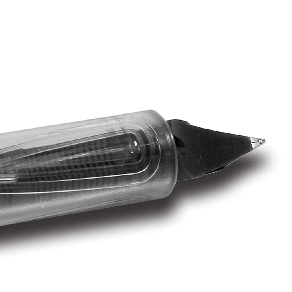 Schneider 406 Clear Fountain Pen Set, Extra Fine Nib, Black Cartridge and Converter