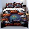 Spooky pumpkins enchantingly glowing Bedding sets Duvet cover sets Duvet covers Pillowcases(1*Duvet Cover 2*Pillowcases without duvet insert)