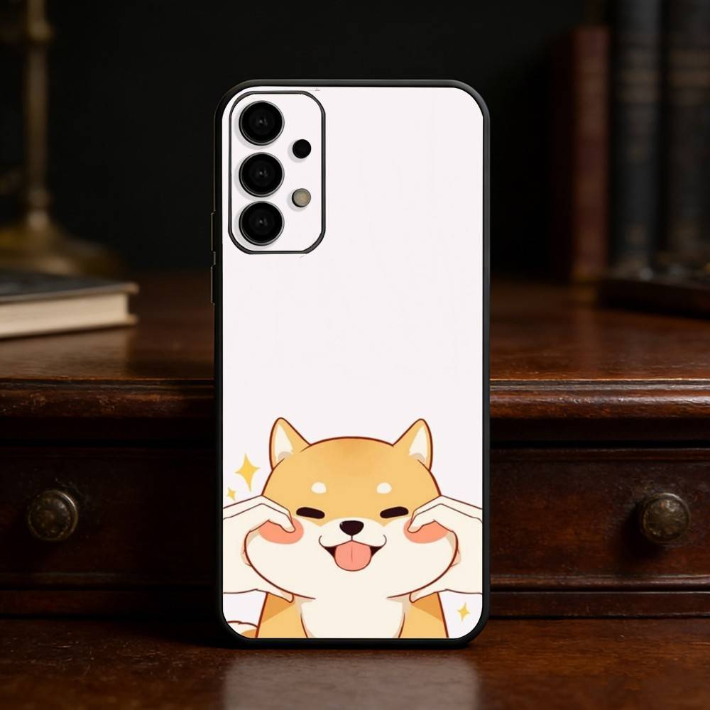 

Cute Shiba Inu phone Case For Samsung S25,24,21,22,23,30,Ultra,20,Plus,Fe,Lite,Note Soft Black Cover Samsung S20plus5G