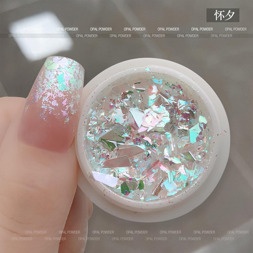 Nail Art Flash Opal Powder, Aurora Dream Polarizing Powder Dream High Flash Nail Sequin Ornament