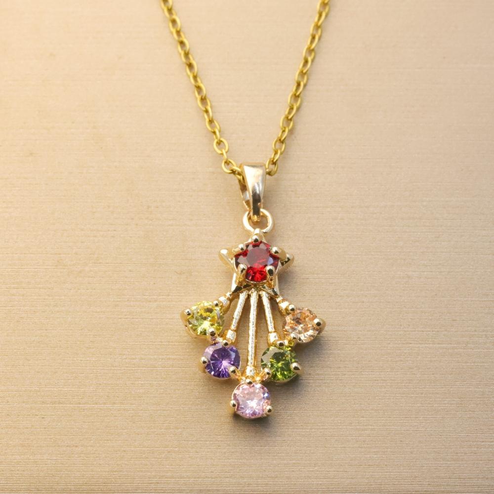 Colorful Geometry Modeling Pendant Necklaces for Women 2025 New Fashion Wedding Party Necklace Jewelry Accessories