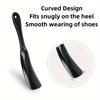2PCS Unisex Long Handle Shoe Horns Portable Plastic Shoe Helper Non-Slip Easy Wear Tool for Travel Daily Use and Home