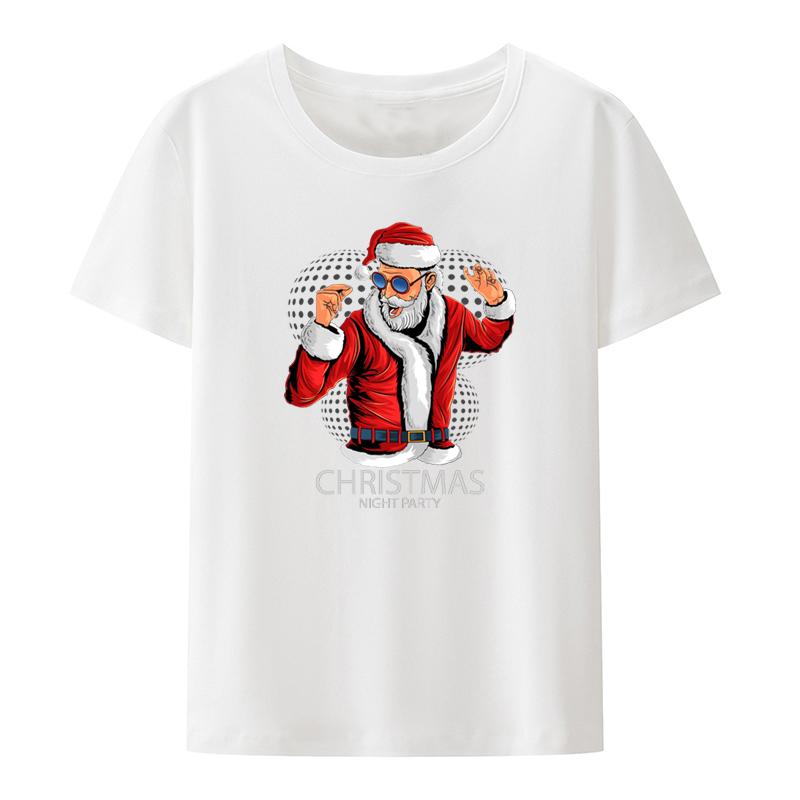Santa Claus In Hip Hop Dancing Style Graphic Printed Tshirt Funny Tee Tshirts Summer Clothes For Unisex Clothing Casual Humor