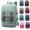 Zaino per Laptop Vintage da 16 Pollici Borse da Donna in Tela Borse da Viaggio e Tempo Libero da Uomo in Tela Borsa Casual Retrò Zaini Scolastici per Adolescenti
