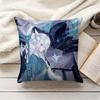 WWhite Lily Cookie SSilent Salt Cookie Pillow Cover Sofa Cushion Cover Home Room Decoration Children Gift