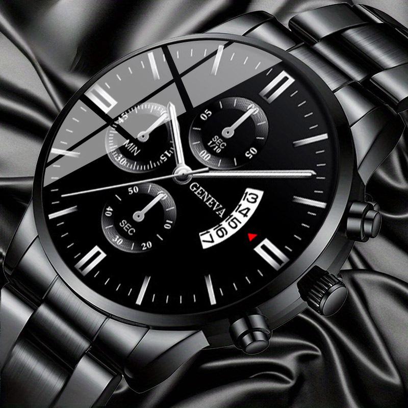 3 Stück/Set Lässige Mode Herrenuhr Herrenuhr Set Quarz Uhr Perfektes Geschenk für Männer