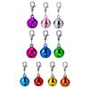 Pet Bells Vibrant Color Smooth Surface Lobster Clasp Design High Durability Easy-wearing Dress Up Metal Pet Cat Dog Collar Accessories Jingle