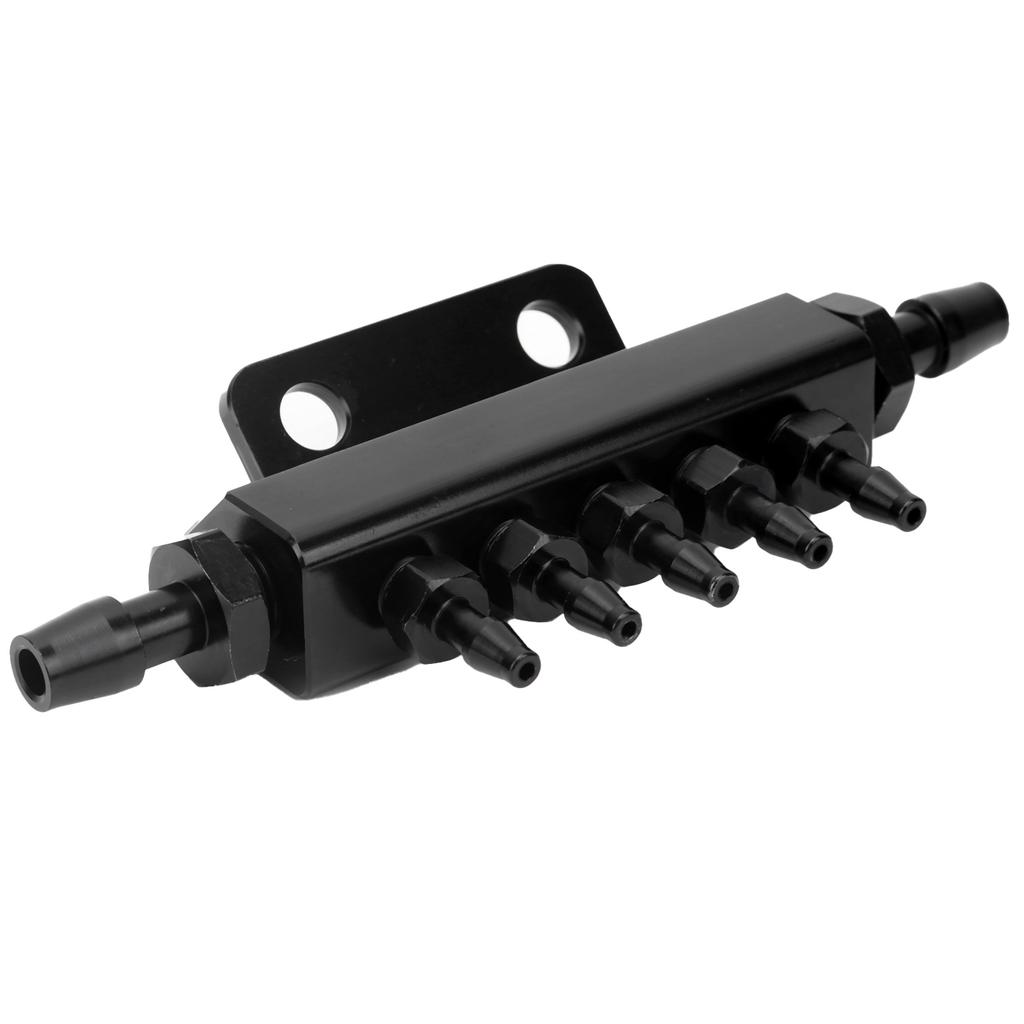 Universal Vacuum Block Intake Manifold Aluminium Alloy Fuel Gas Turbo Wastegate Boost