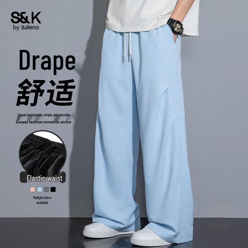 Baleno S&K Men's Loose Straight Cargo Pants