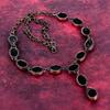 Black Onyx Real Gemstone Necklace Electroformed Copper Adjustable Chain Necklace