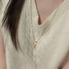 Youngglow Silver925 Knot Snake Chain Necklace (2color)