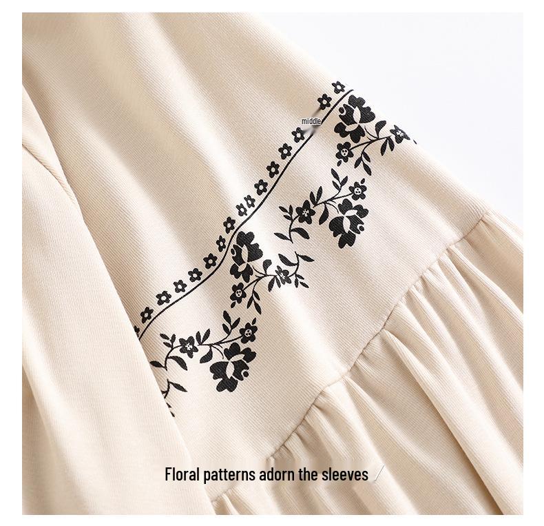 Women's Pure Cotton Long Sleeve Pajama Set with Chest Pads - 2025 Autumn Collection