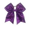 Children's Shiny Sequin Bow Hair Tie with Swallowtail Ribbon