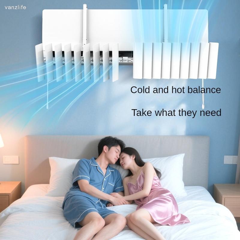 Air Conditioner Windshield Wall-Mounted Universal Confinement Anti-Draft Blowing Cold Air Cover Wind Deflector Air Outlet Louver