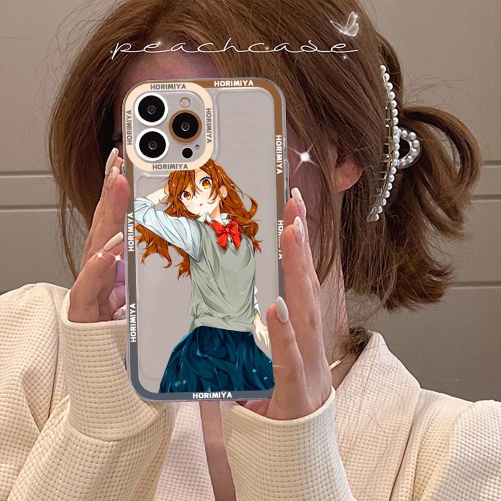Anime Horimiya Phone Case For iPhone 15 11 12 13 14 Mini Pro Max XR X XS TPU Clear Case
