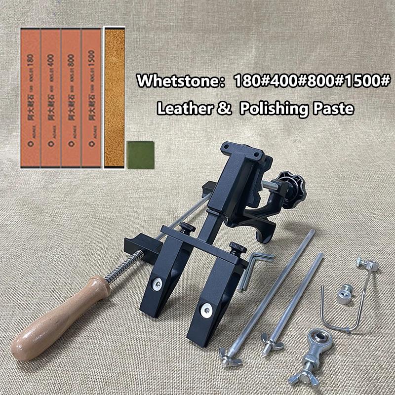 Nouveau Design Affûteur de Couteaux Professionnel à Angle Fixe Apex Outils pour Couteaux de Cuisine Système d'Affûtage de Couteaux avec Jeu de Pierres Diamantées