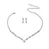 Fashion Jewelry Set With Dazzling Water Diamond For Brides And Women