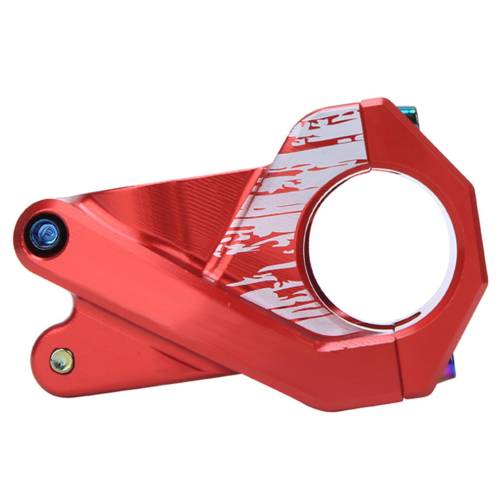 

Aluminium Alloy Ultralight Hollow Bicycle Short Handlebar Stem Bike Cycling AccessoryRed червоний