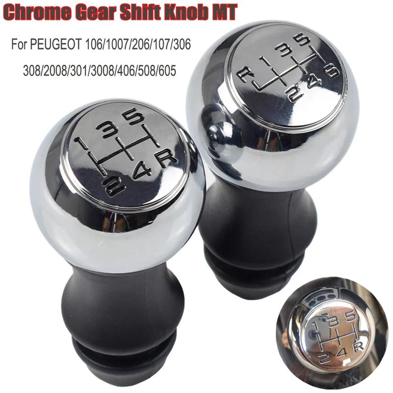 5/6 Speed MT Gear Shift Knob Lever Shifter Stick For Peugeot 106 206 306 406 107 207 307 407 301 308 2008 3008 Citroen C2 C3 C4