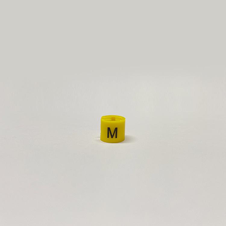 Colorful Custom Size Clips - PS Plastic Garment Hanger Rings with Letter Labels