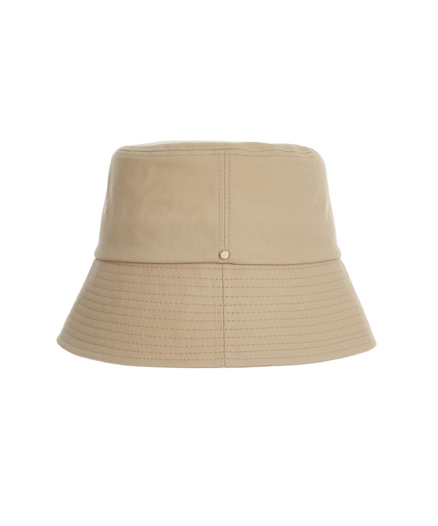 Bajal Rose Gold Rivet Bucket Hat Beige