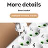 Surge Protector EU Power Strip Multiple Outlets Surge Protection Overload Prevention Power Management Device Black white