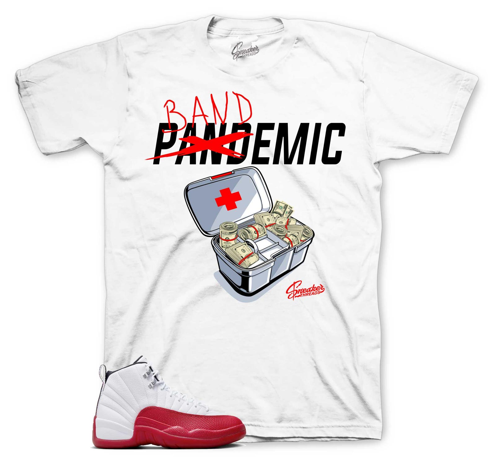 Shirts To Match Retro 12 Cherry AJ12 - Bands Sneaker Tee 2XL