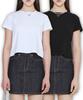 Damiswi Basic Semi Crew Neck T-Shirt_White