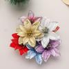 Year Decor Glitter Fake Flowers Christmas Flowers Christmas Tree Decorations Home Xmas Ornaments