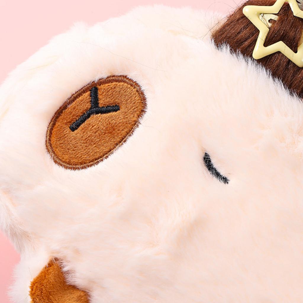 Cartoon Plush Pencil Bag Plush Pen Pouches Zippered Pen Case Big Capacity Stationeries Bag for Kid Gift