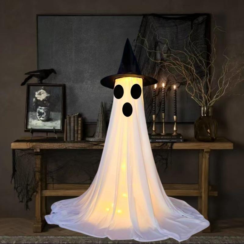 2025 New Halloween Yard Halloween Decorations Outdoor, Decorated Standing Ghost Front Porch Yard Halloween Decorations for Home