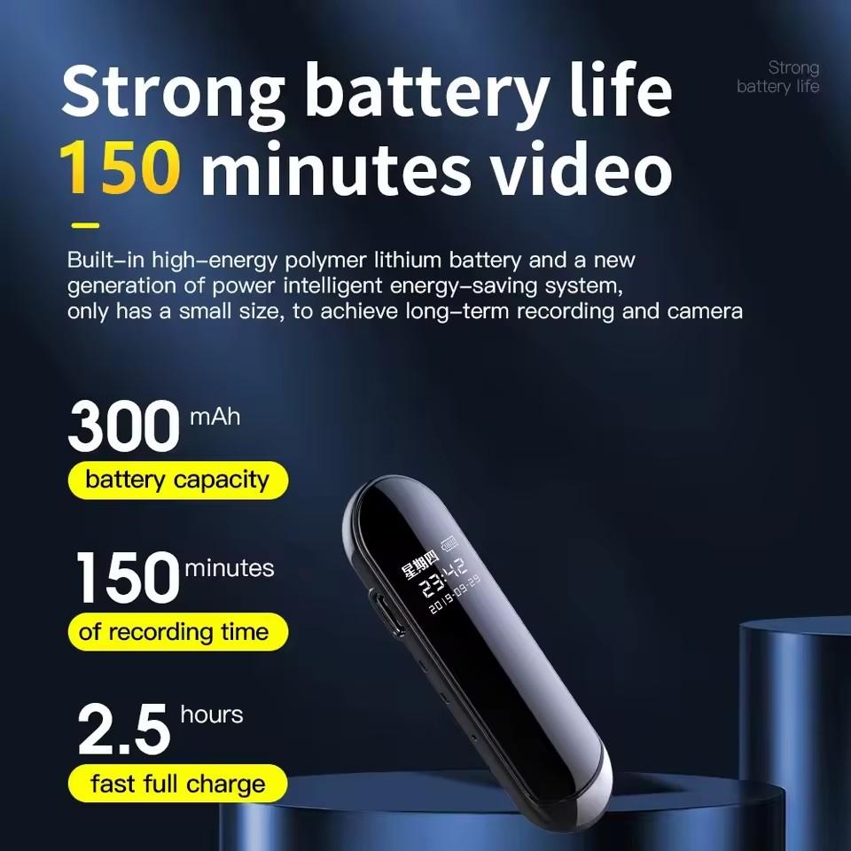 1080P Actionkamera Versteckt Weiter Blickwinkel Tragbar Klein Halskette Audio Video Stimme DV Diktiergerät 4-128GB Digitaler Rekorder Cam