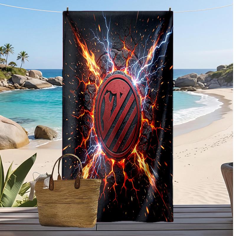 Atletico Madrid Printed Beach Towel Quick Dry Soft TowelPortable Large Rectangular Beach Blanket for Travel Swimming Pool