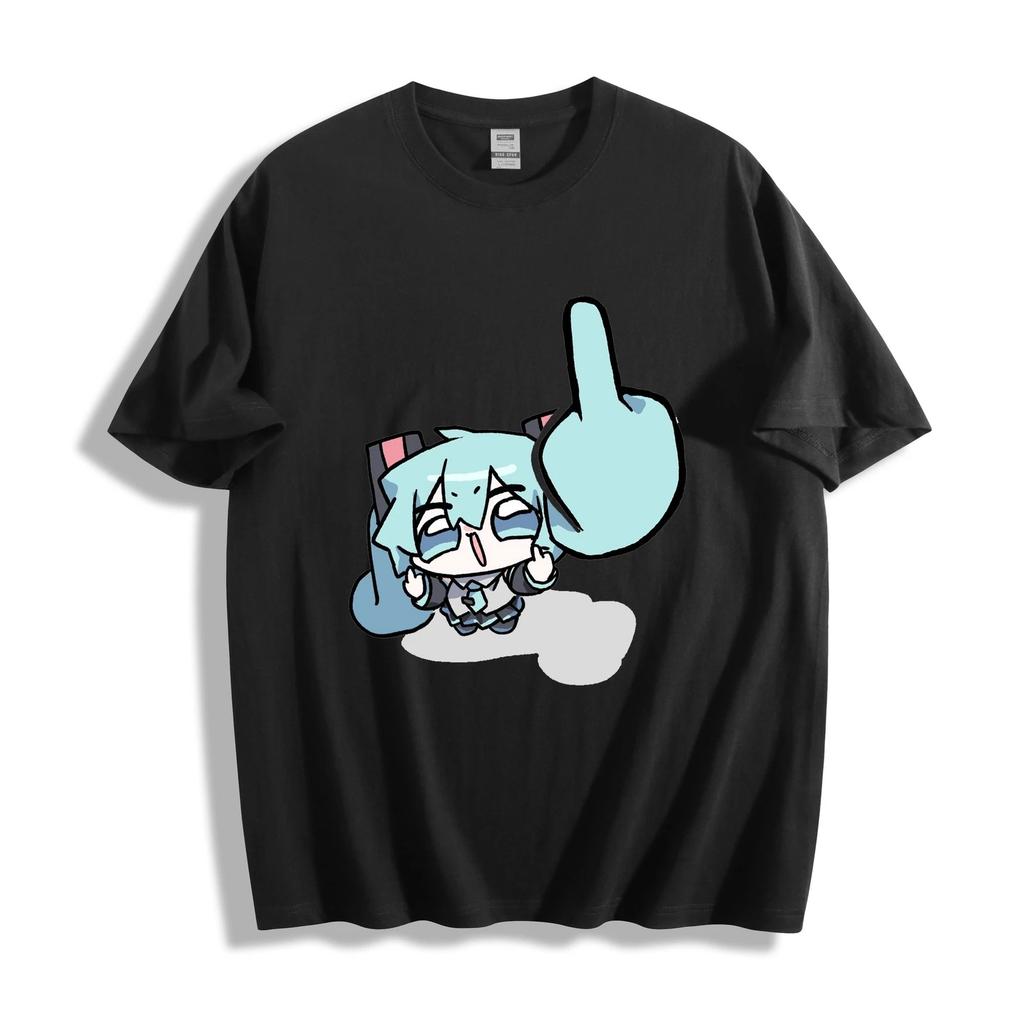 Hatsune Miku Chibi Funny Meme Anime T-Shirt - Unisex Tee