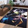 Combat Heroes Anime Style Rug Suitable for use as an anti-slip game mat for living room and bedroom sofas